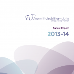 Cover of the WDV 2013-14 Annual report