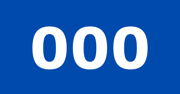 Three white zeros on a blue background.