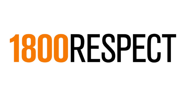 One eight hundred respect logo. One eight hundred is in orange text. Respect is in black.