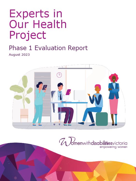 Cover of the Experts in Our Health Project - Phase 1 Evaluation Report August 2023